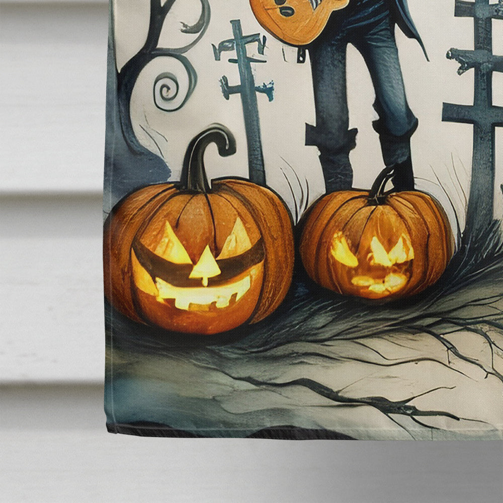 Mariachi Skeleton Band Spooky Halloween House Flag