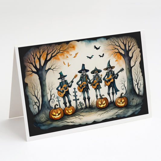 Buy this Mariachi Skeleton Band Spooky Halloween Greeting Cards Pack of 8
