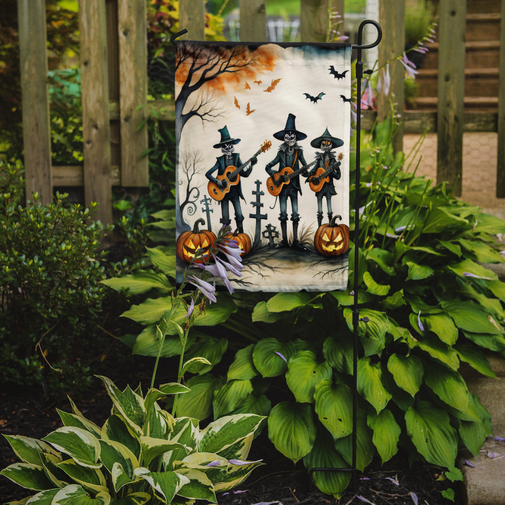 Mariachi Skeleton Band Spooky Halloween Garden Flag