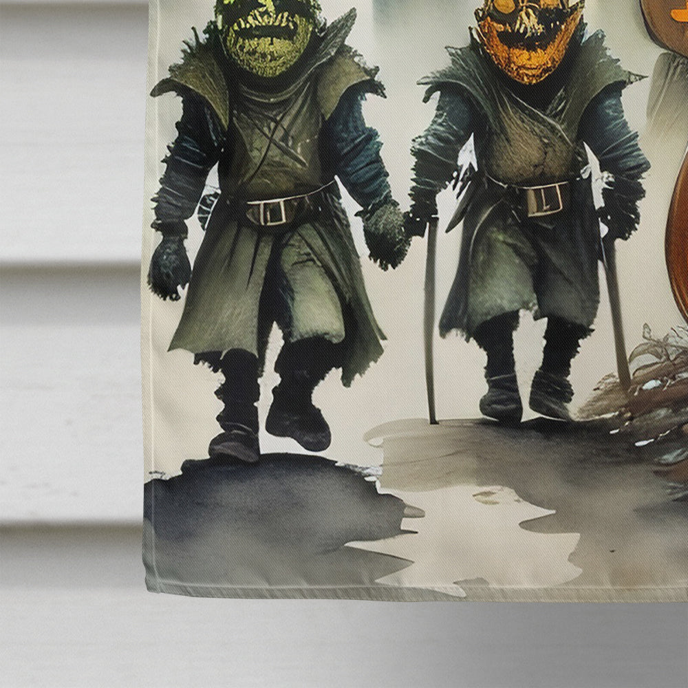 Orcs Spooky Halloween House Flag