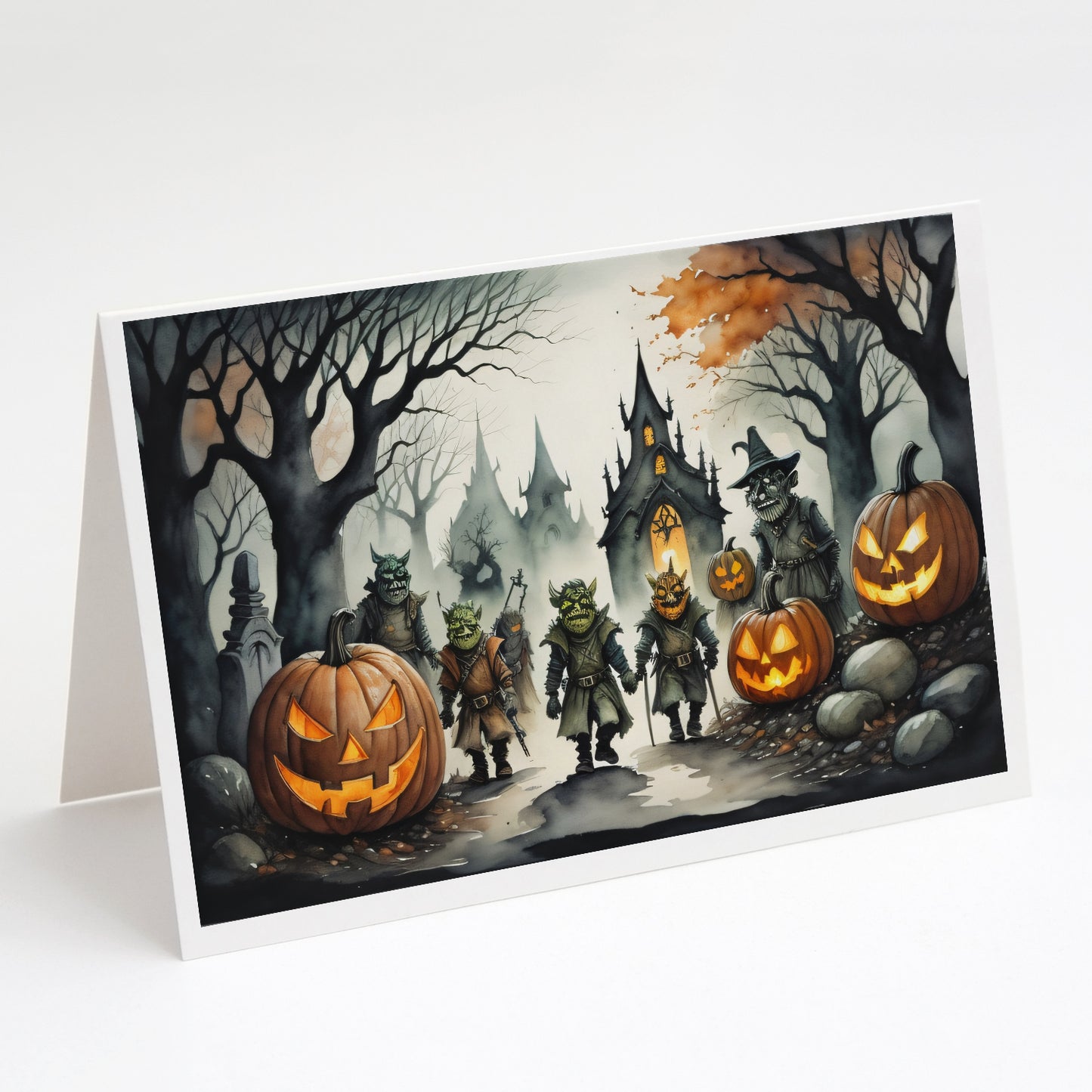Buy this Orcs Spooky Halloween Greeting Cards Pack of 8