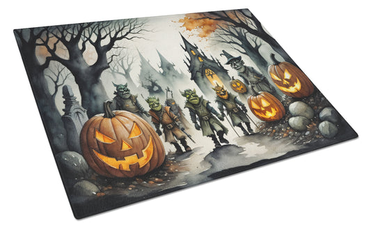 Buy this Orcs Spooky Halloween Glass Cutting Board