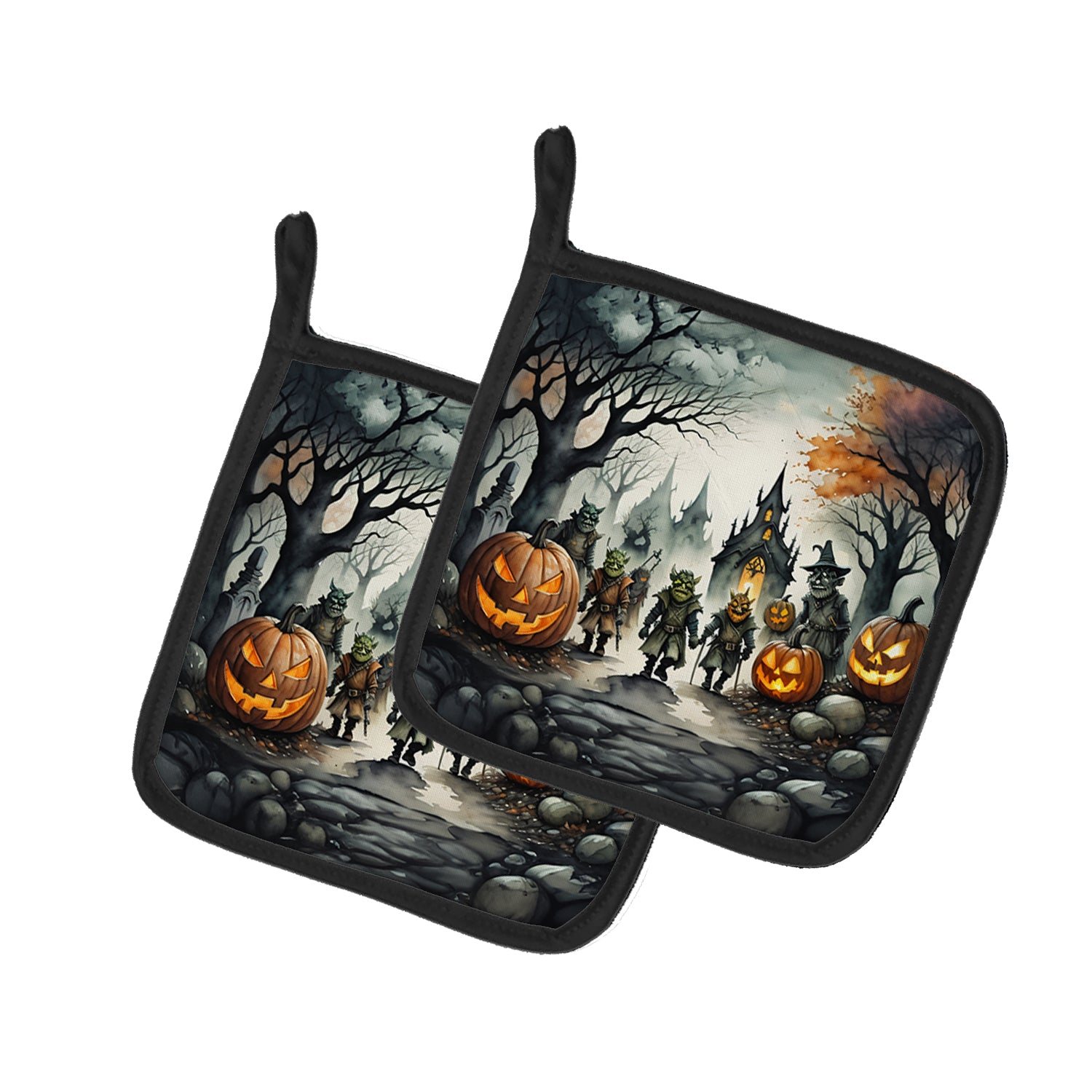 Buy this Orcs Spooky Halloween Pair of Pot Holders