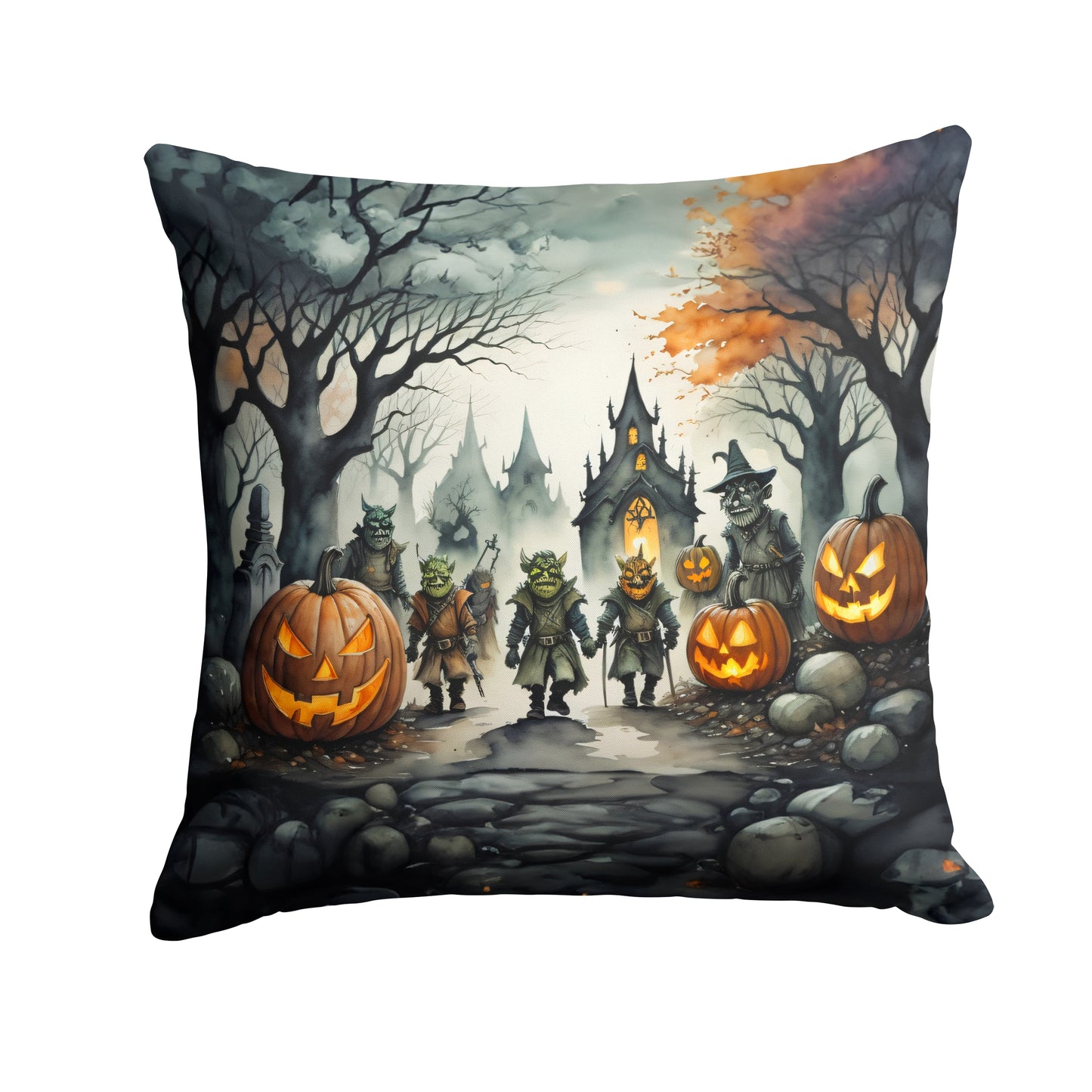 Buy this Orcs Spooky Halloween Throw Pillow