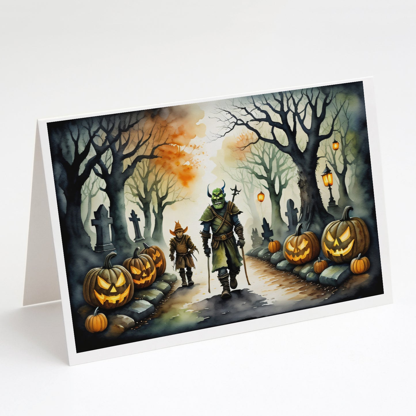 Buy this Orcs Spooky Halloween Greeting Cards Pack of 8