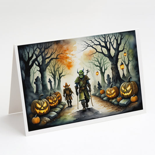 Buy this Orcs Spooky Halloween Greeting Cards Pack of 8