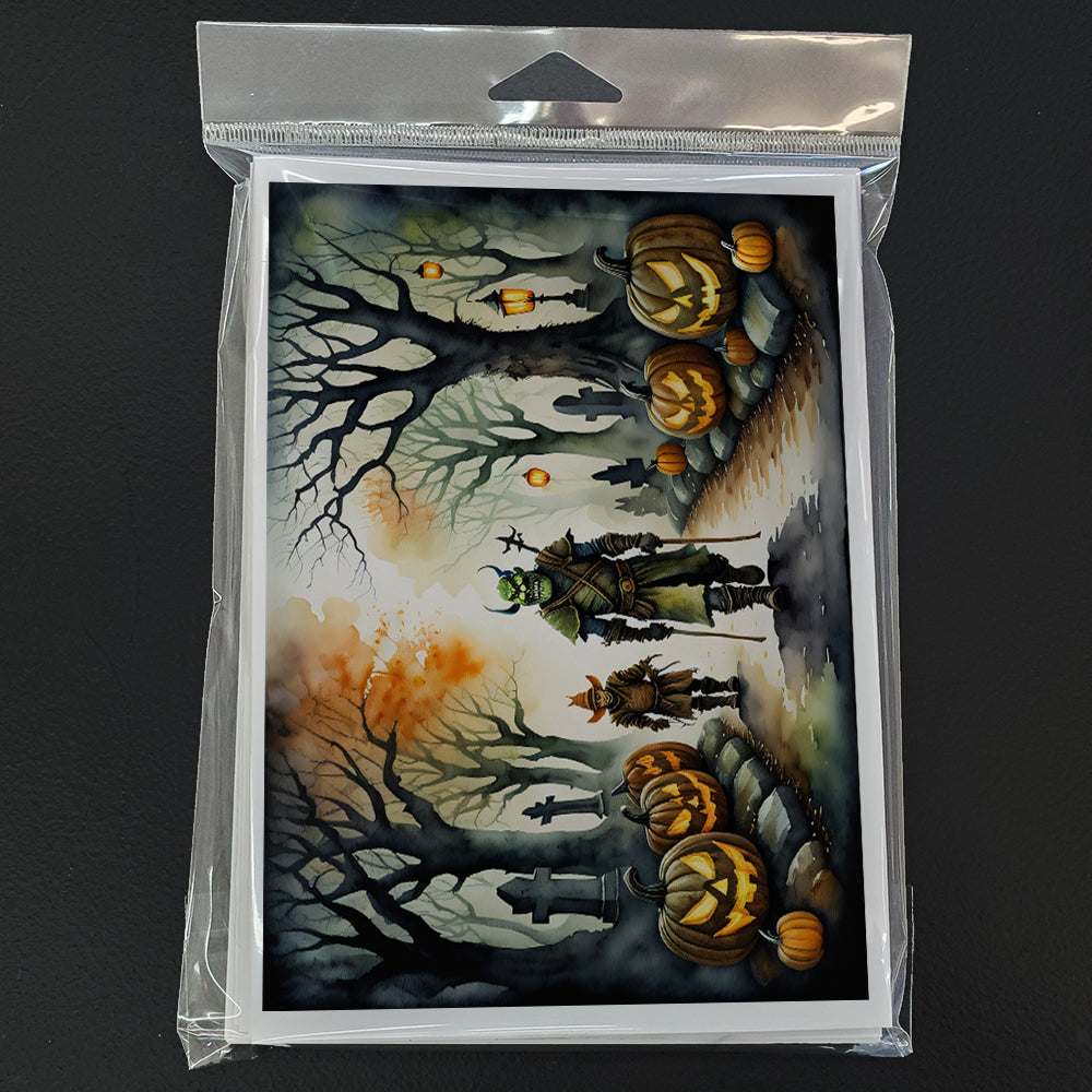 Orcs Spooky Halloween Greeting Cards Pack of 8
