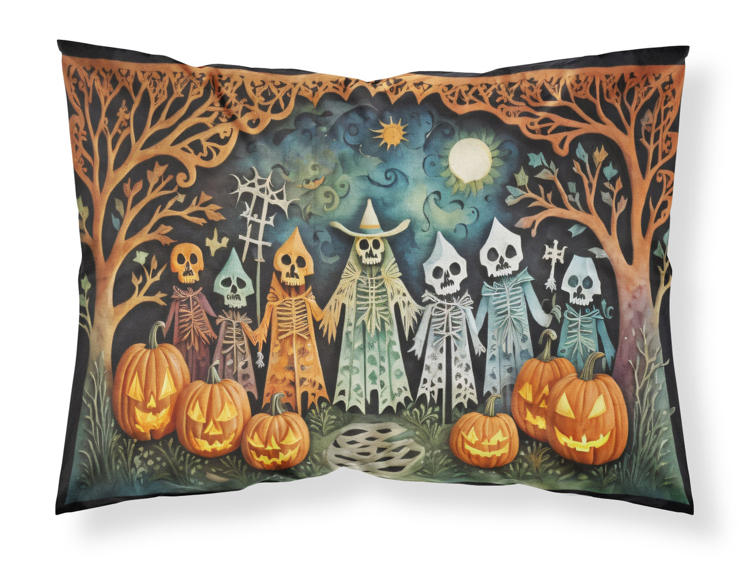 Buy this Papel Picado Skeletons Spooky Halloween Standard Pillowcase