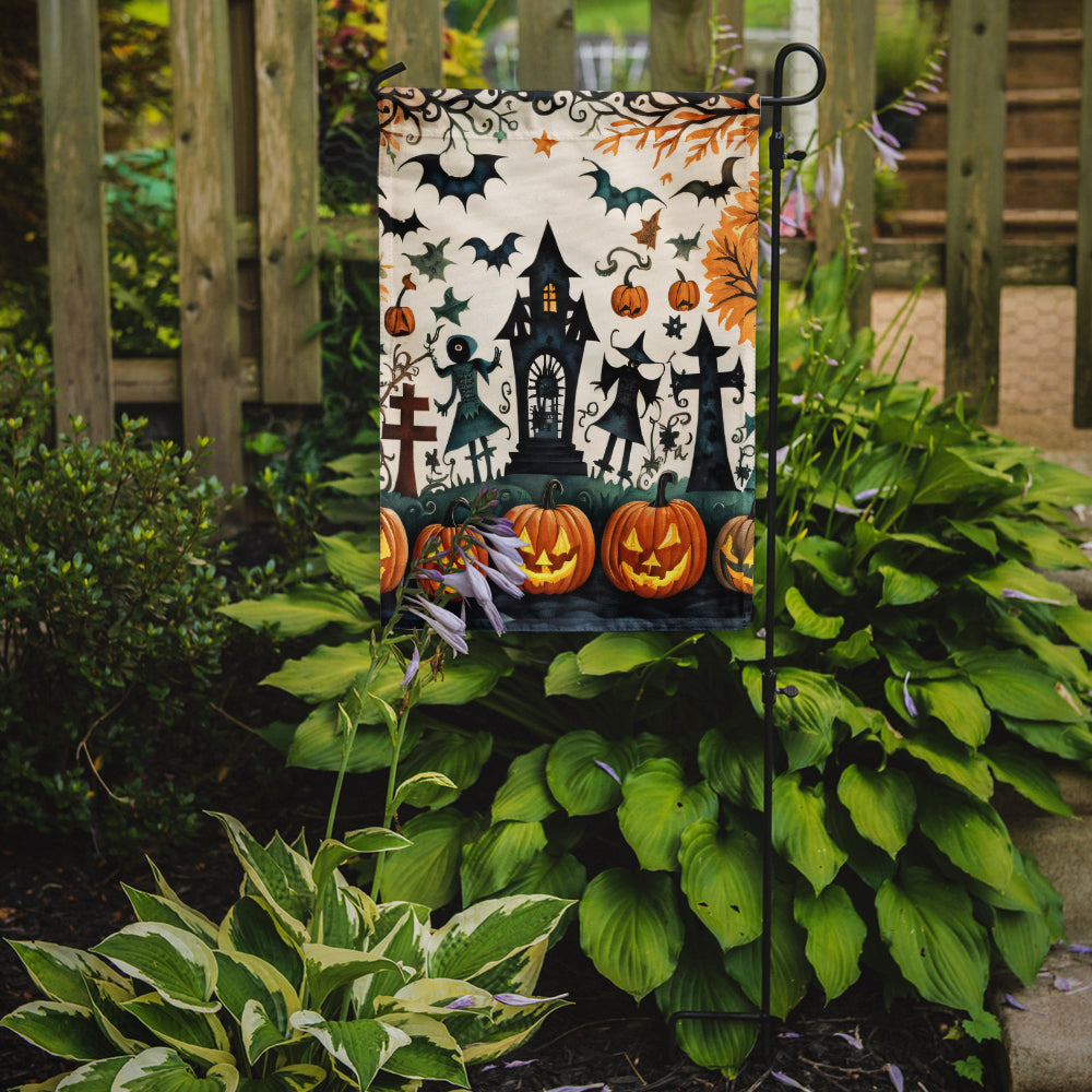 Papel Picado Skeletons Spooky Halloween Garden Flag