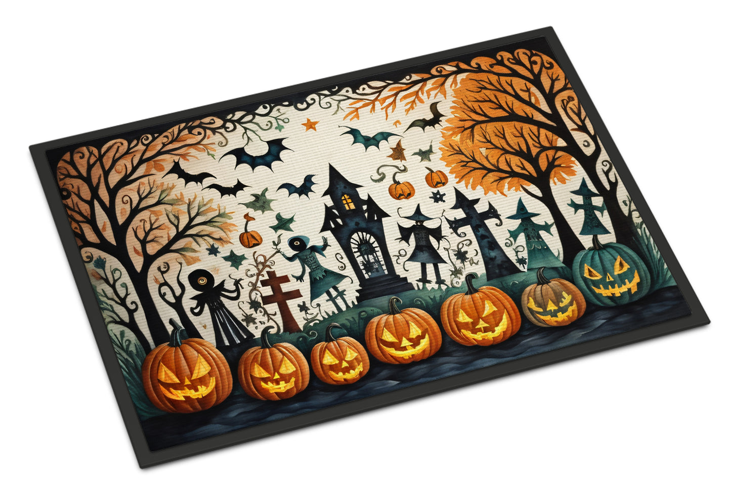 Buy this Papel Picado Skeletons Spooky Halloween Doormat