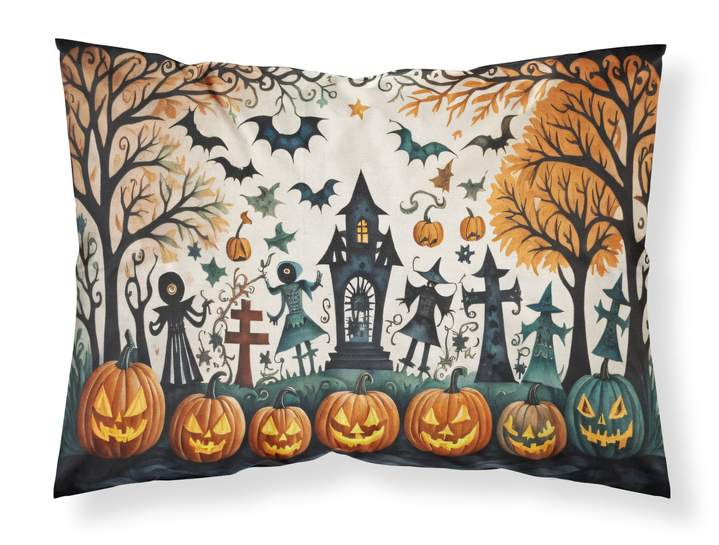 Buy this Papel Picado Skeletons Spooky Halloween Standard Pillowcase