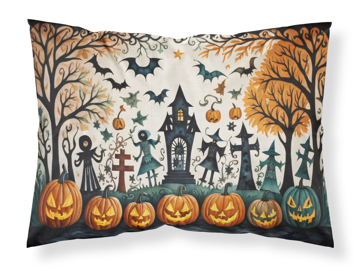 Buy this Papel Picado Skeletons Spooky Halloween Standard Pillowcase