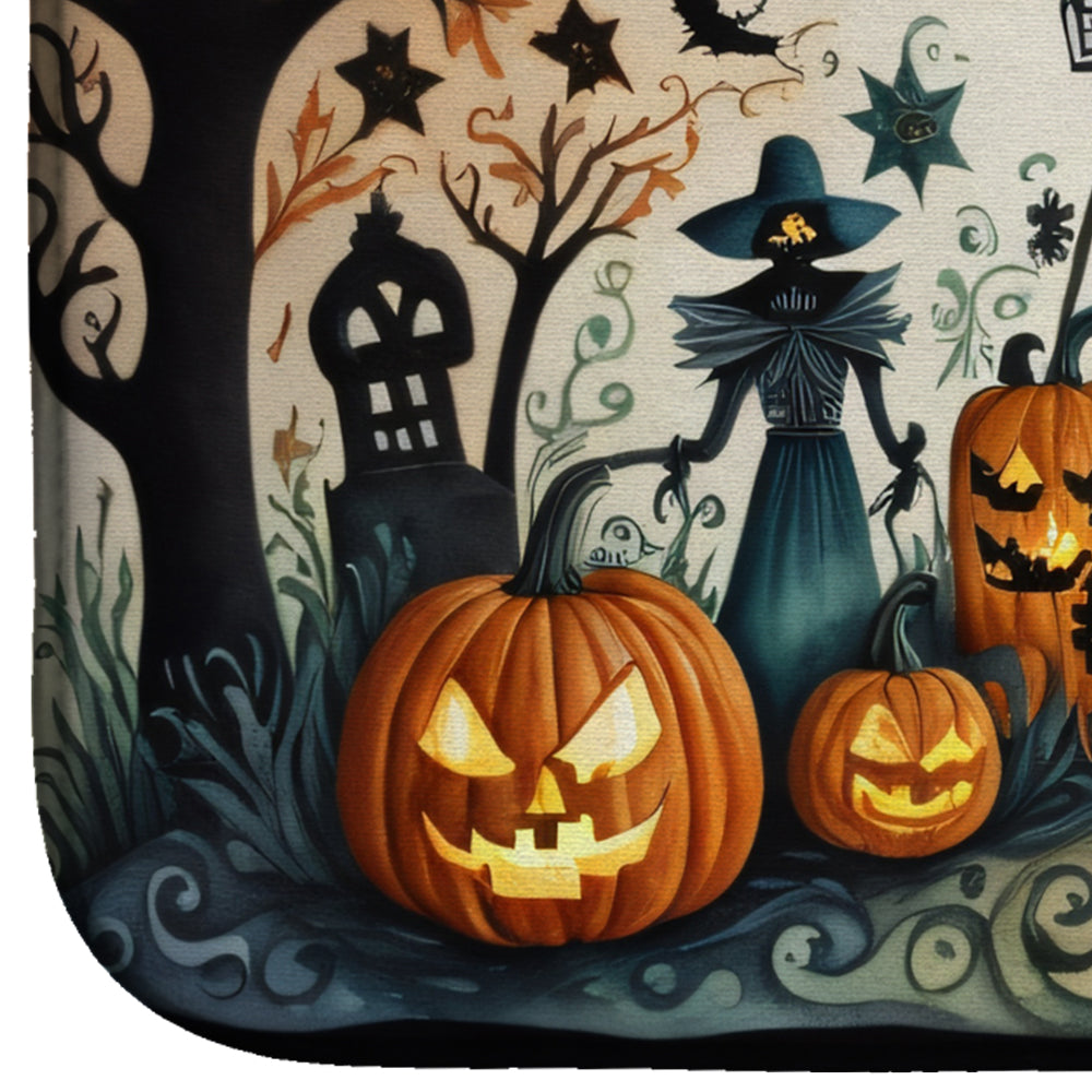 Papel Picado Skeletons Spooky Halloween Dish Drying Mat