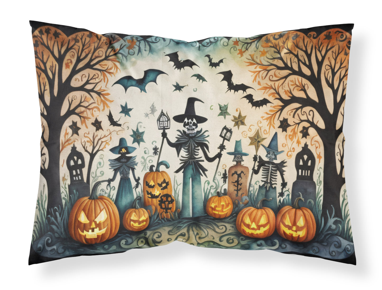 Buy this Papel Picado Skeletons Spooky Halloween Standard Pillowcase