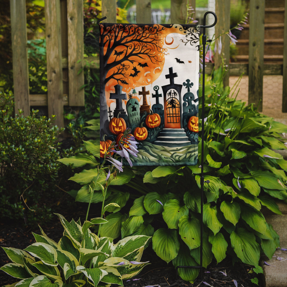 Papel Picado Skeletons Spooky Halloween Garden Flag