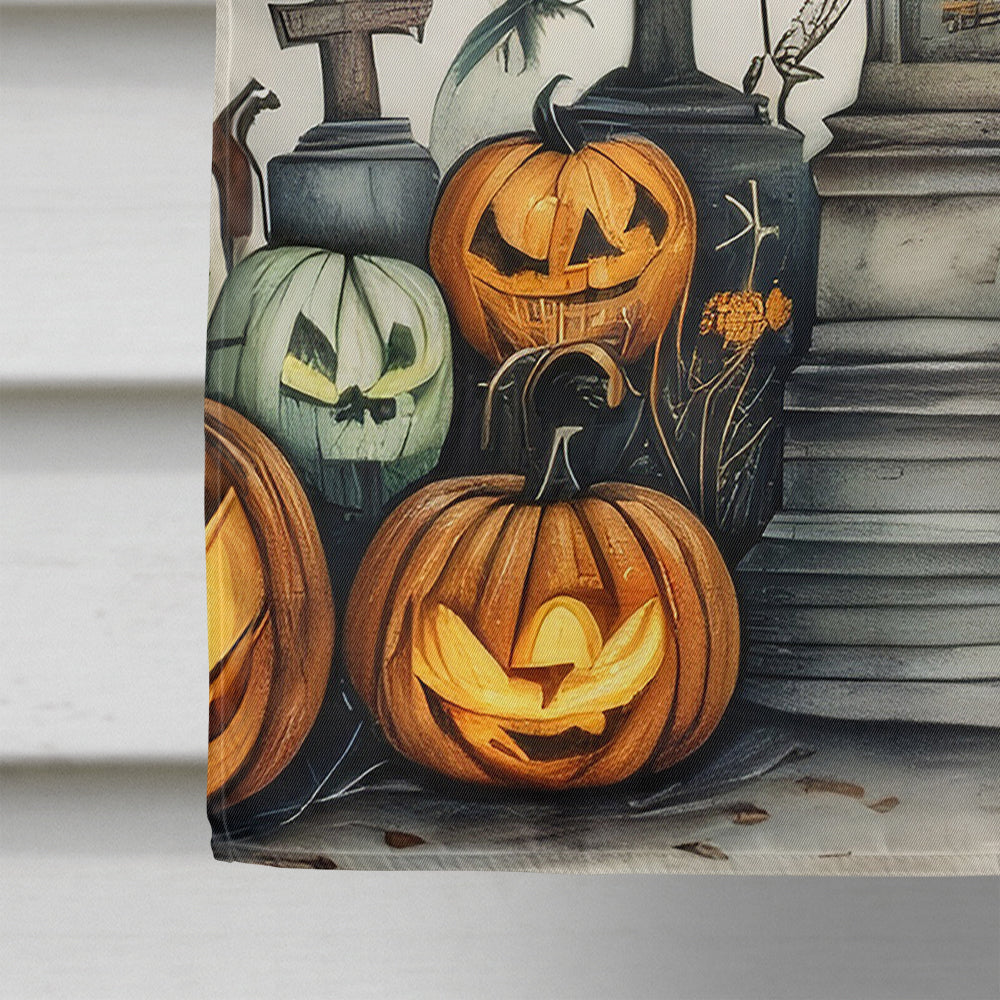 Pet Cemetery Spooky Halloween House Flag
