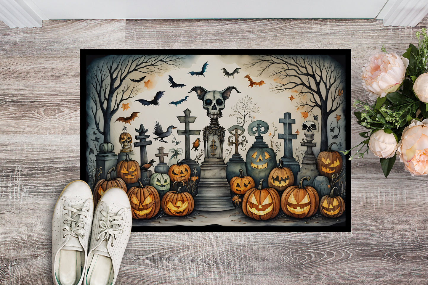 Pet Cemetery Spooky Halloween Doormat