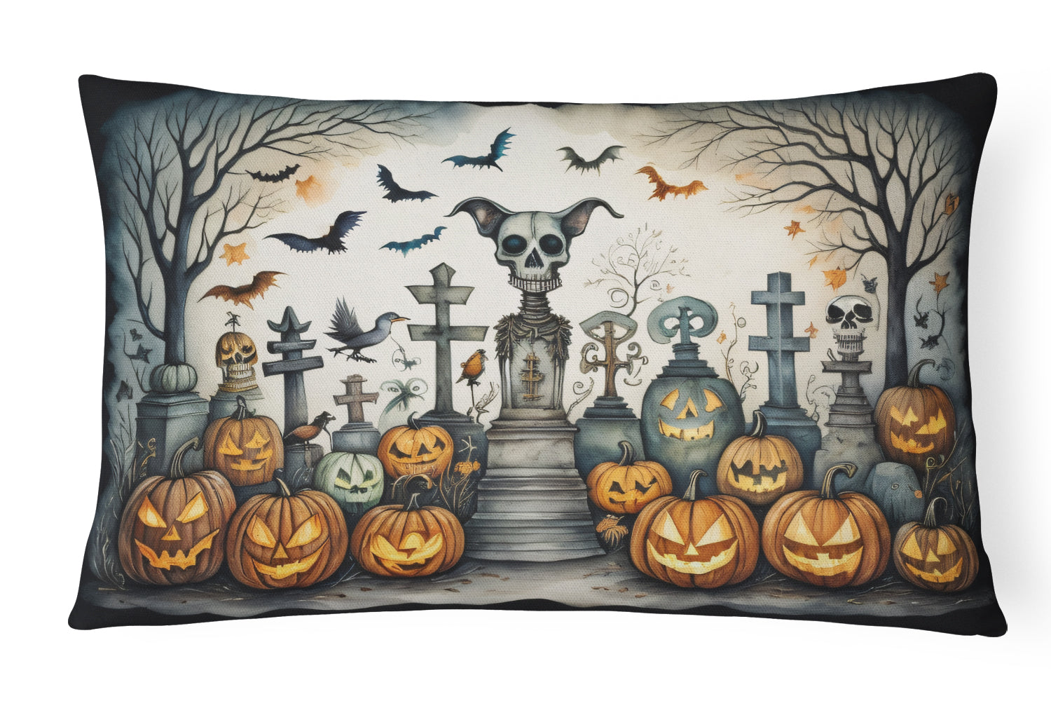 Buy this Pet Cemetery Spooky Halloween Throw Pillow