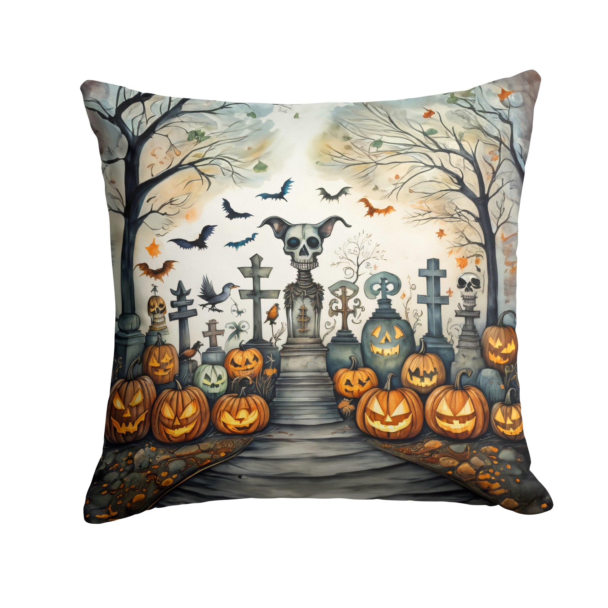 Buy this Pet Cemetery Spooky Halloween Throw Pillow