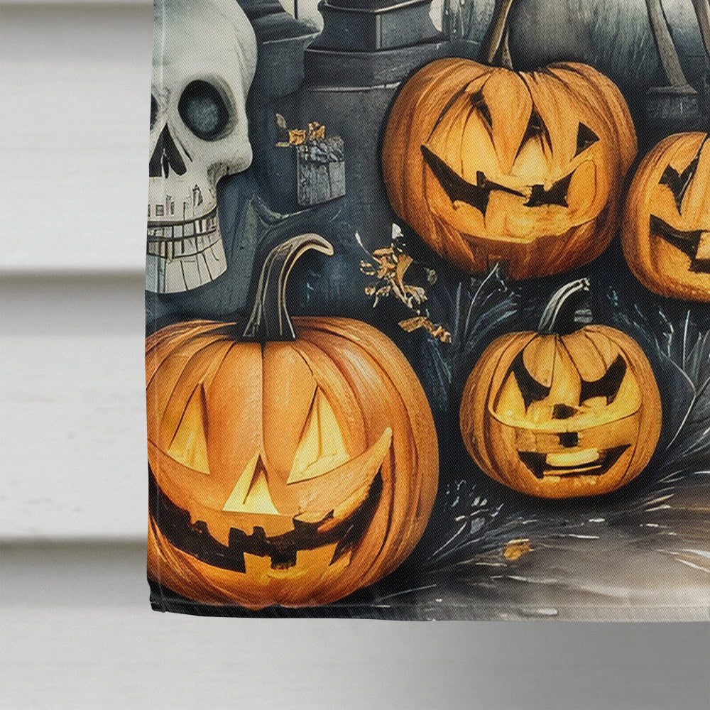 Pet Cemetery Spooky Halloween House Flag