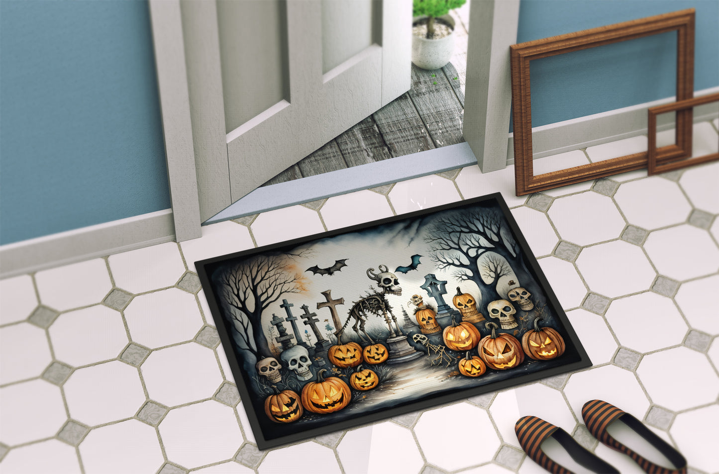 Pet Cemetery Spooky Halloween Doormat