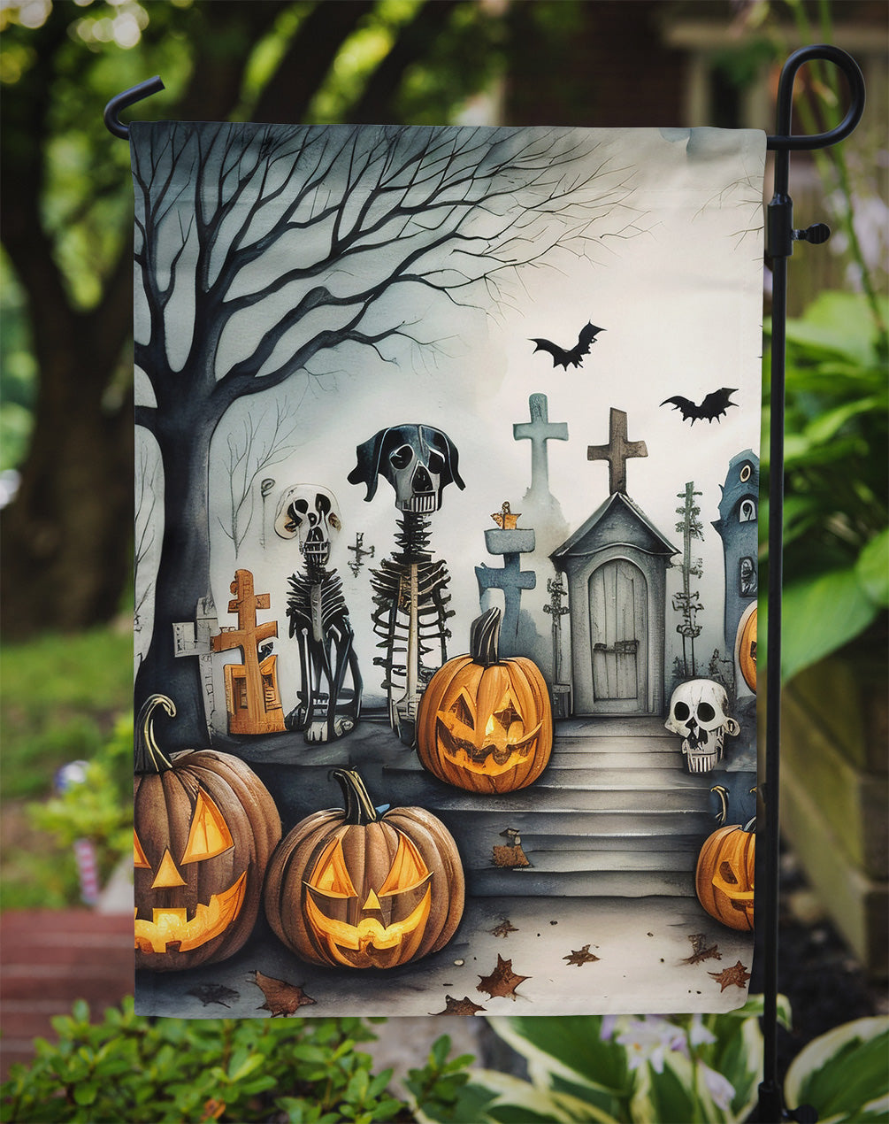 Pet Cemetery Spooky Halloween Garden Flag