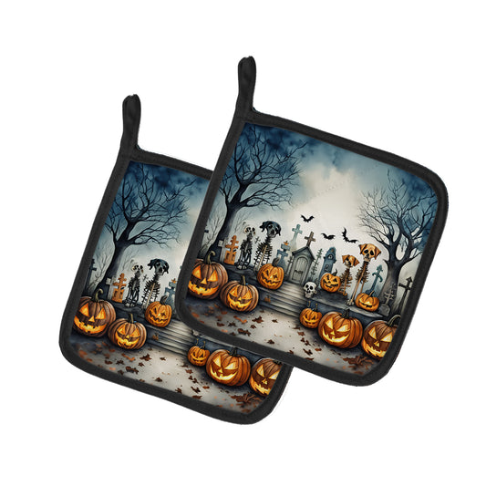 Buy this Pet Cemetery Spooky Halloween Pair of Pot Holders