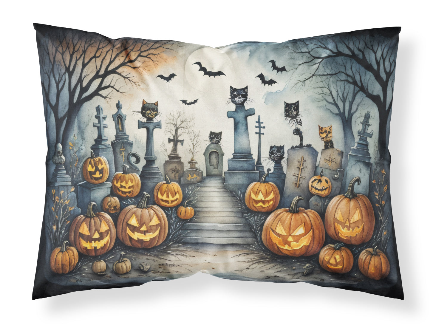 Buy this Cat Cemetery Spooky Halloween Standard Pillowcase