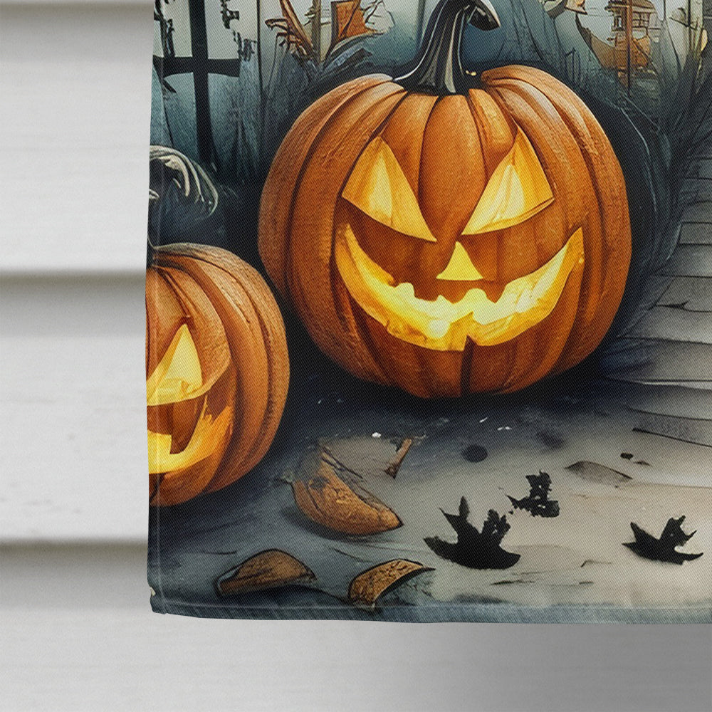 Skeleton Spooky Halloween House Flag