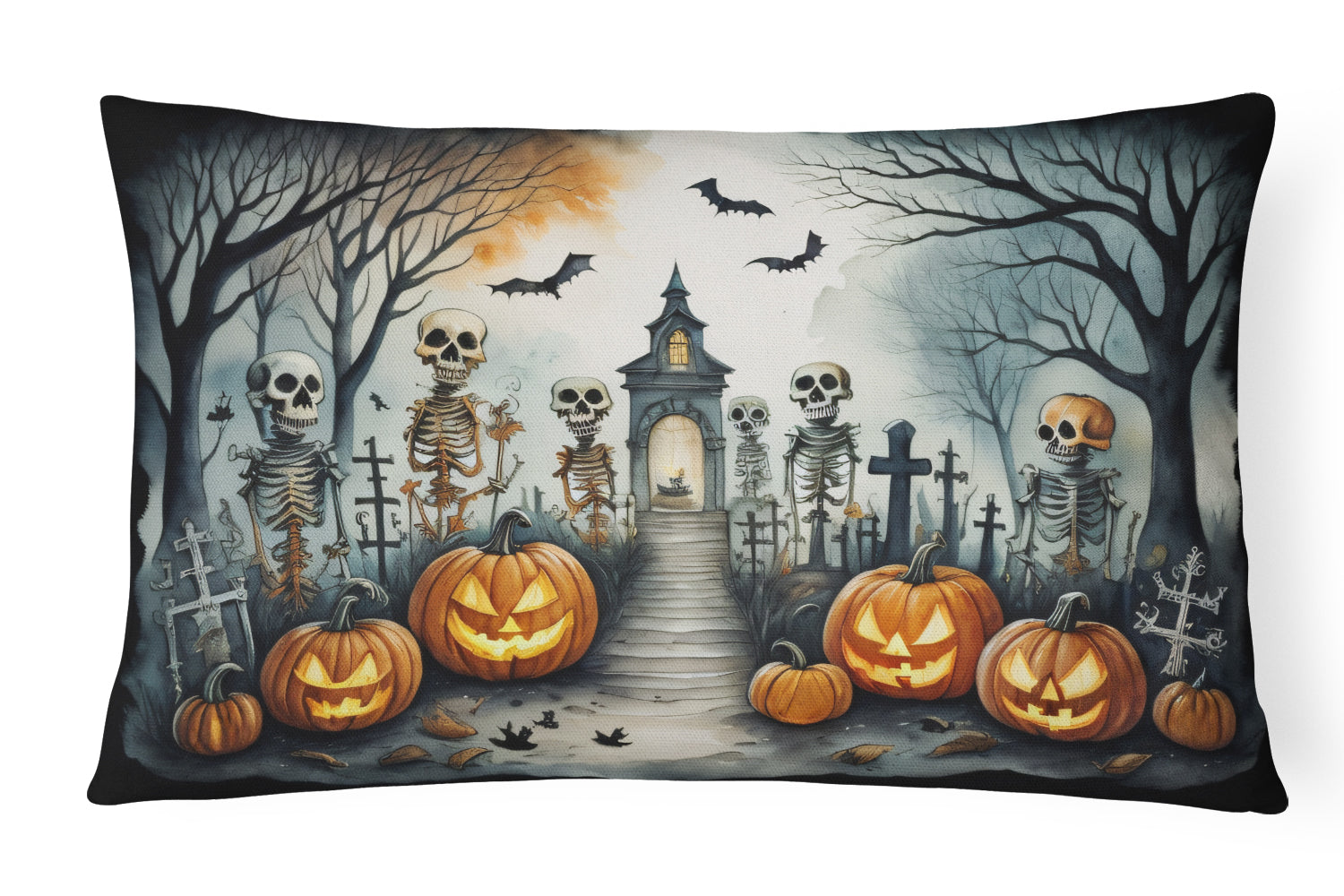 Buy this Skeleton Spooky Halloween Throw Pillow