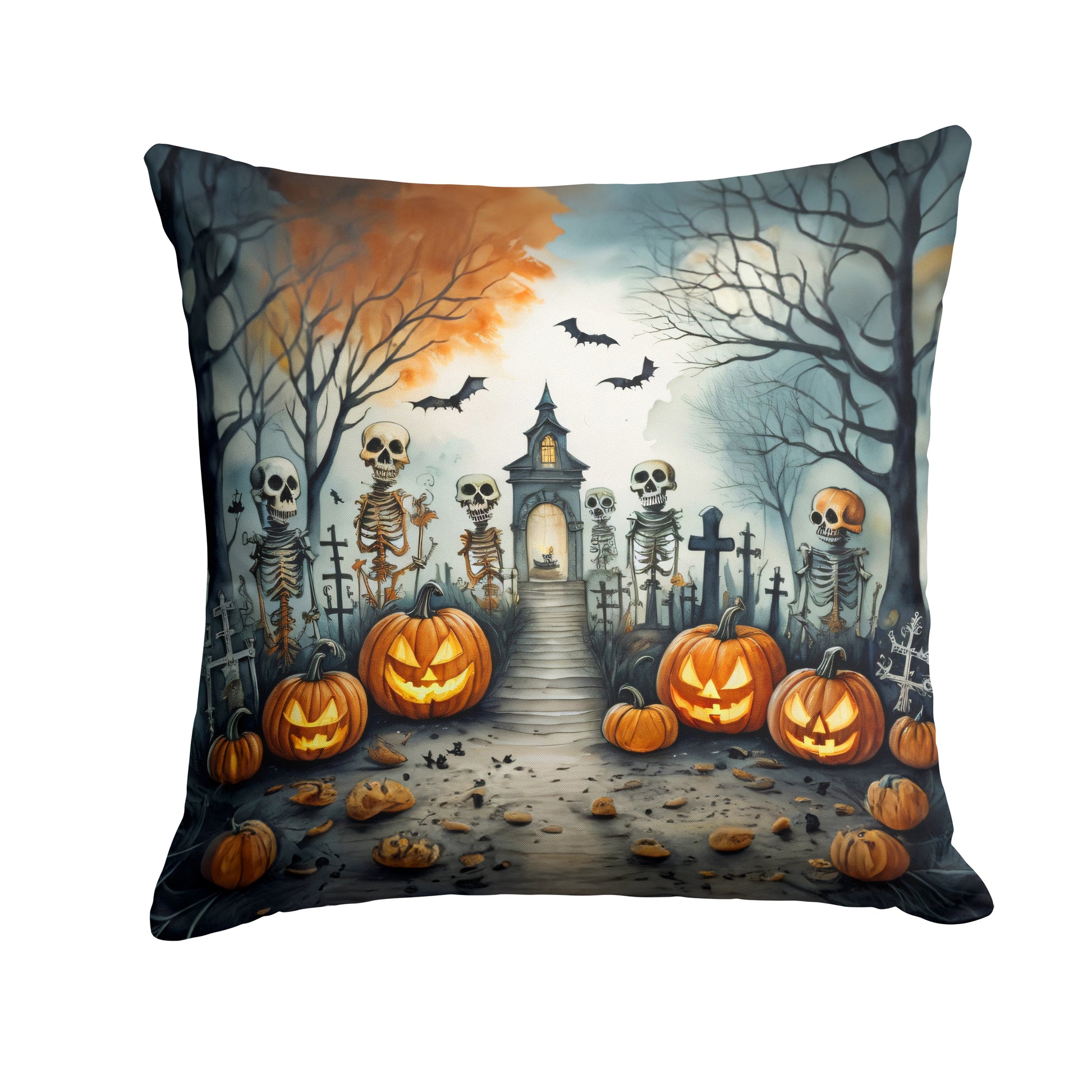 Buy this Skeleton Spooky Halloween Throw Pillow