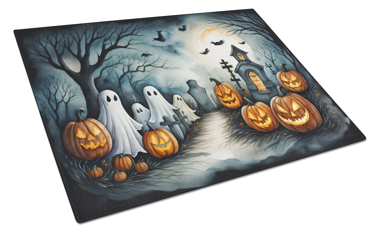 Buy this Ghosts Spooky Halloween Glass Cutting Board