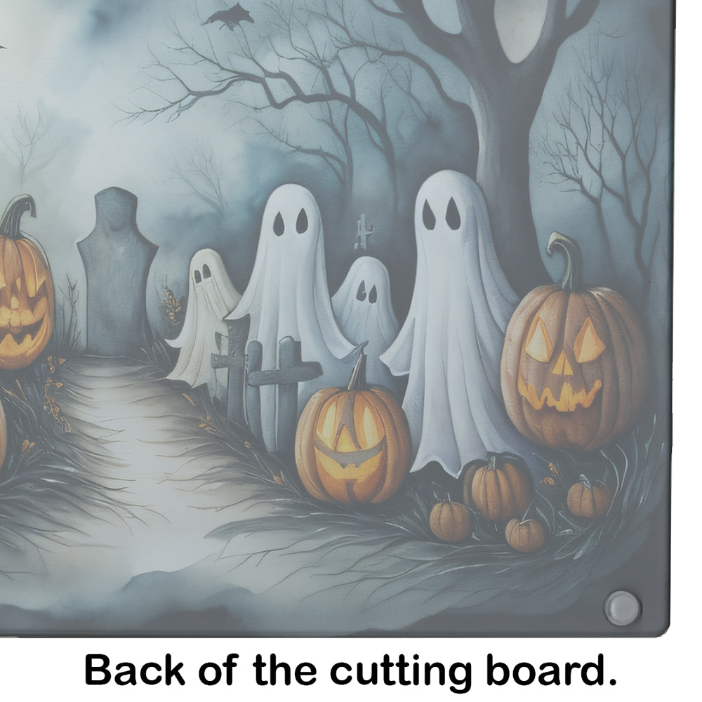 Ghosts Spooky Halloween Glass Cutting Board