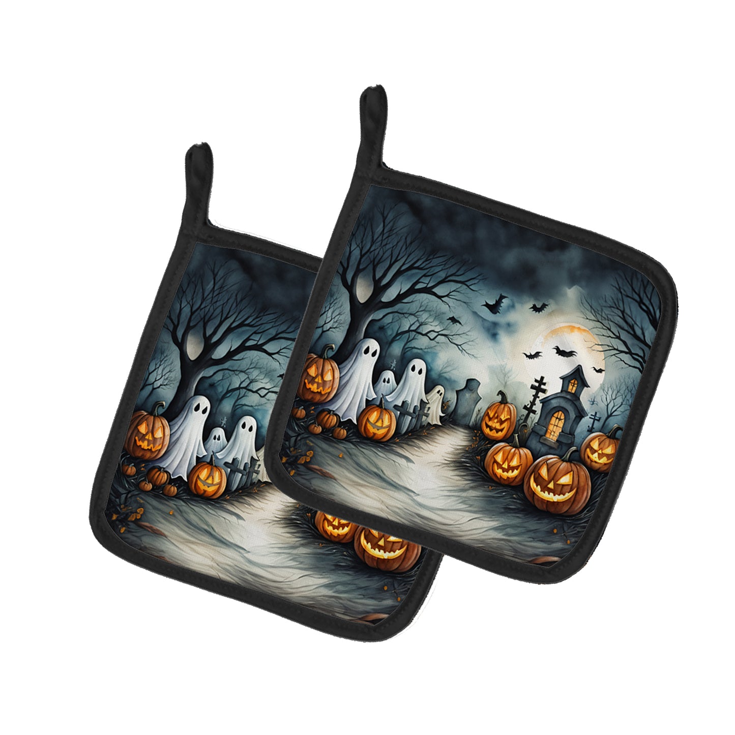 Buy this Ghosts Spooky Halloween Pair of Pot Holders