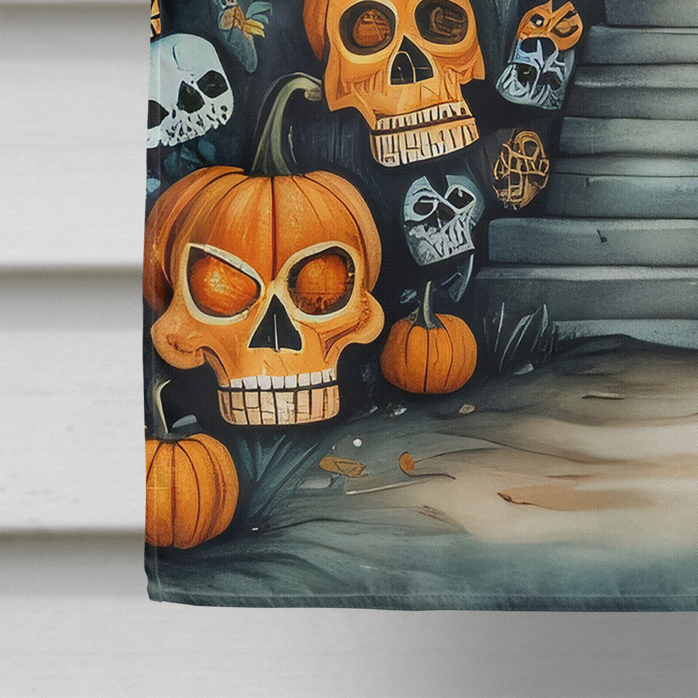 Calaveras Sugar Skulls Spooky Halloween House Flag