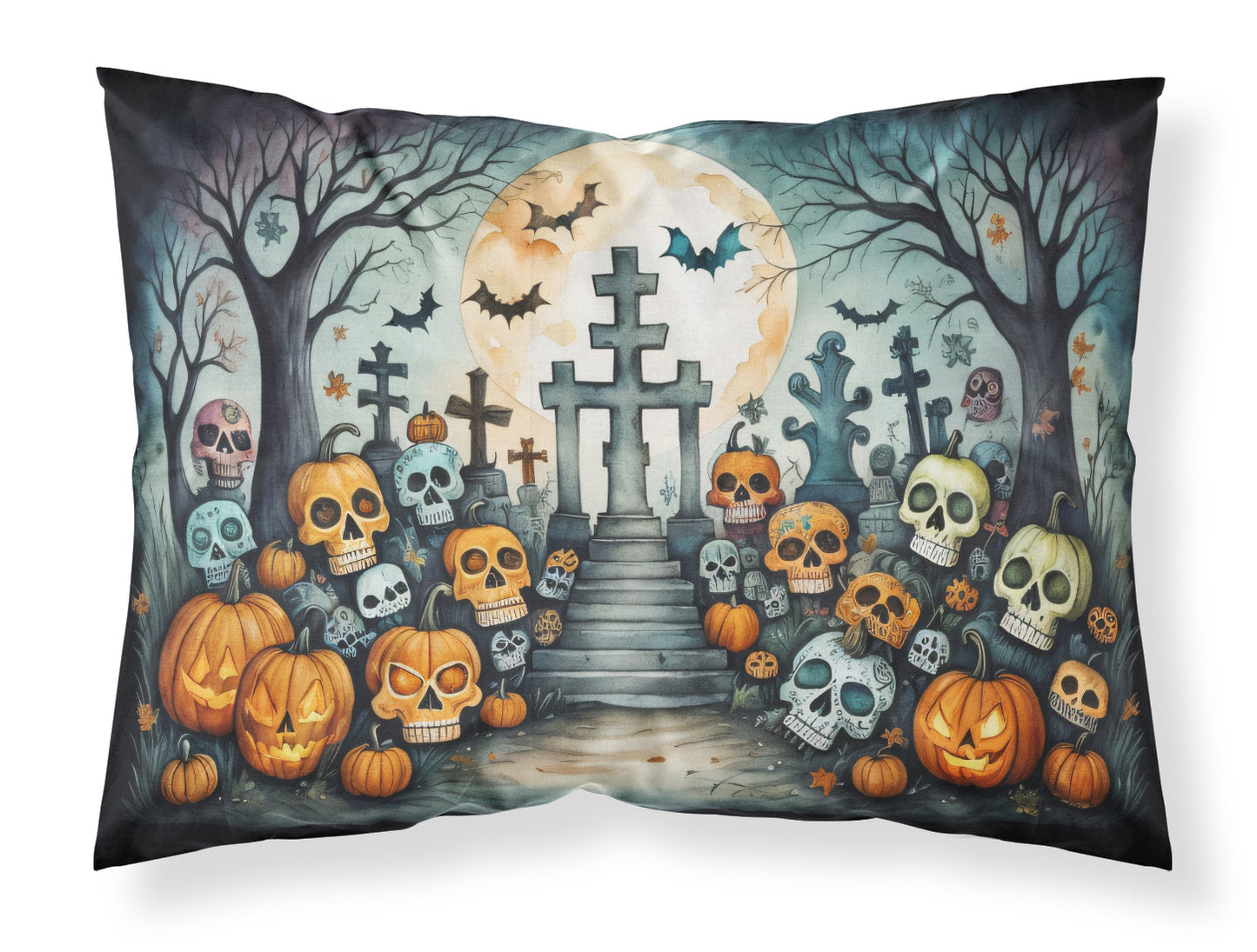 Buy this Calaveras Sugar Skulls Spooky Halloween Standard Pillowcase