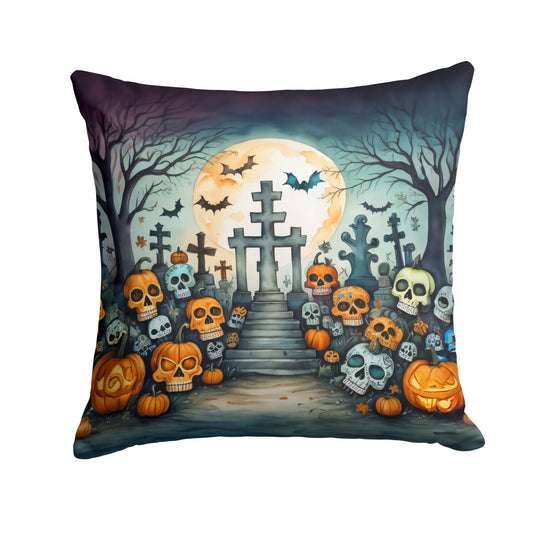 Buy this Calaveras Sugar Skulls Spooky Halloween Throw Pillow