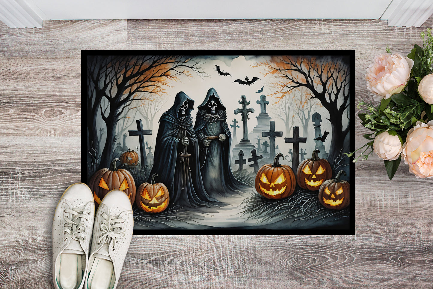 The Grim Reaper Spooky Halloween Doormat