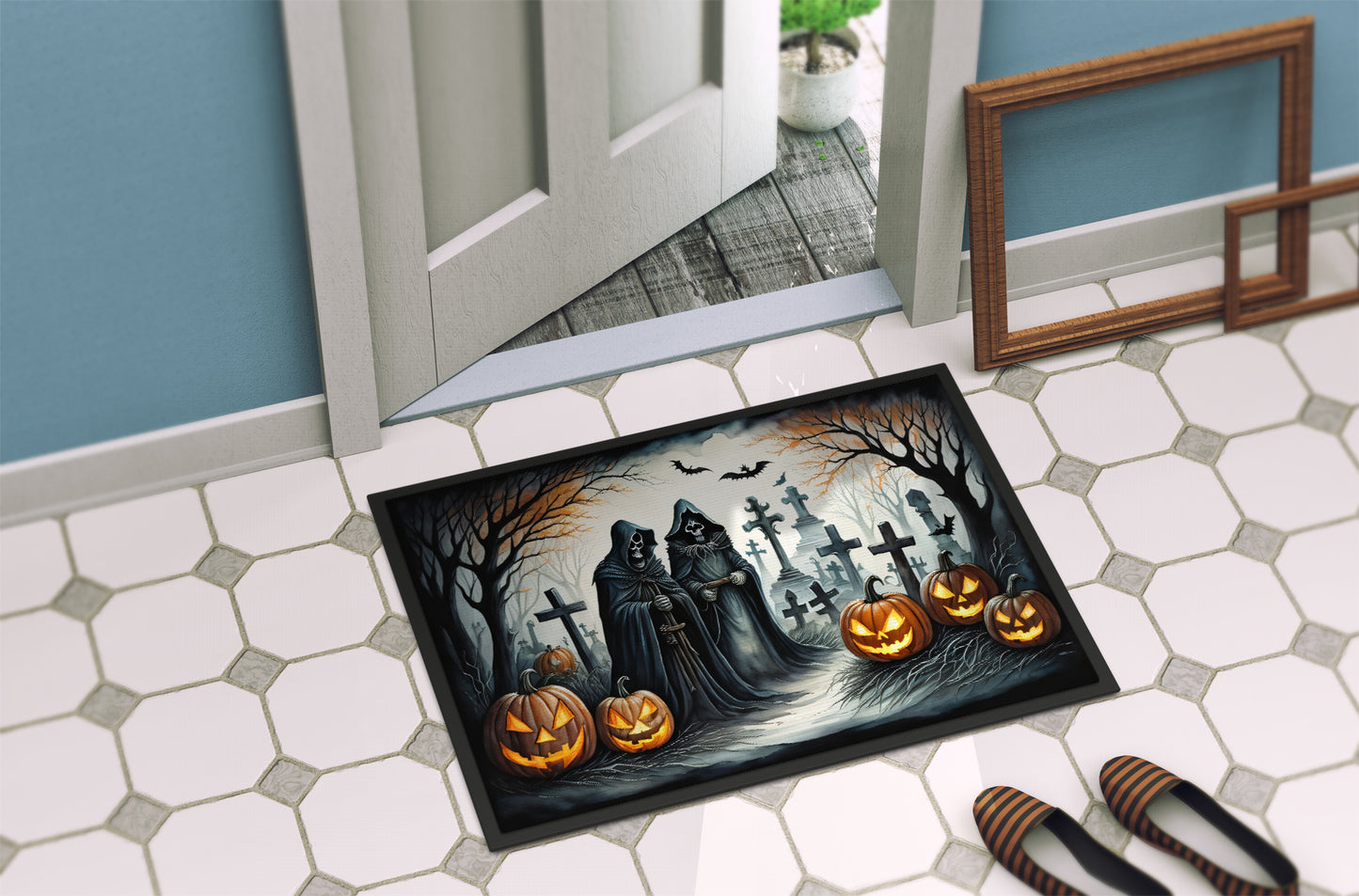 The Grim Reaper Spooky Halloween Doormat