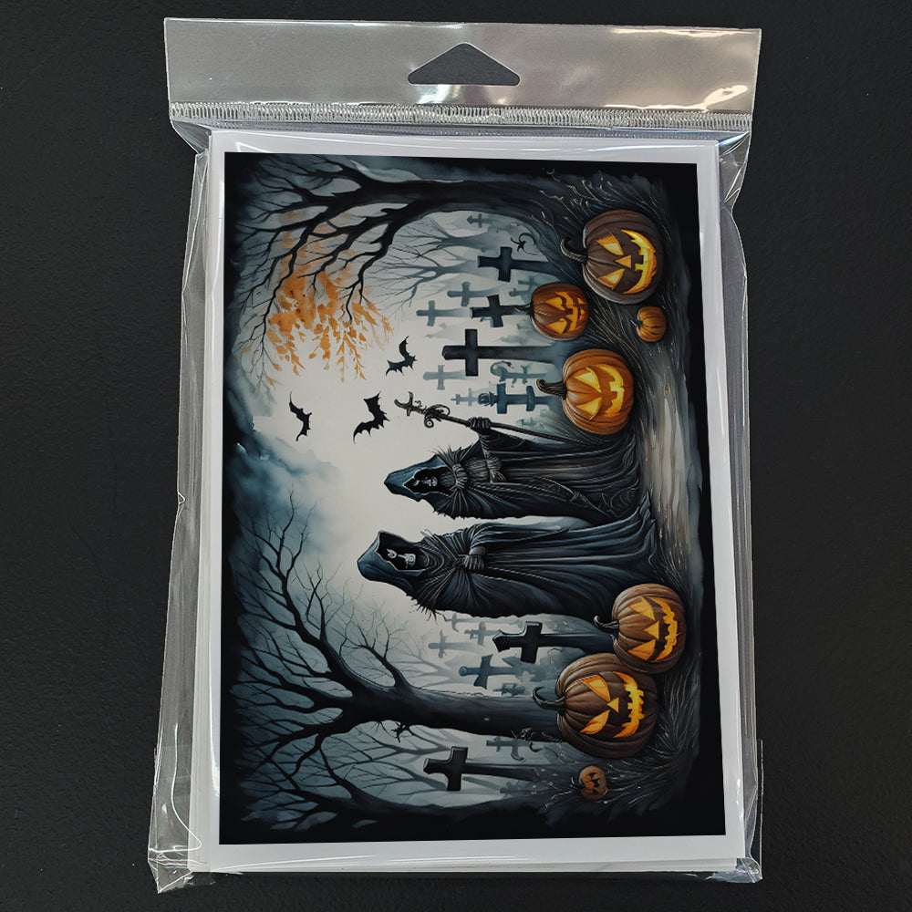 The Grim Reaper Spooky Halloween Greeting Cards Pack of 8