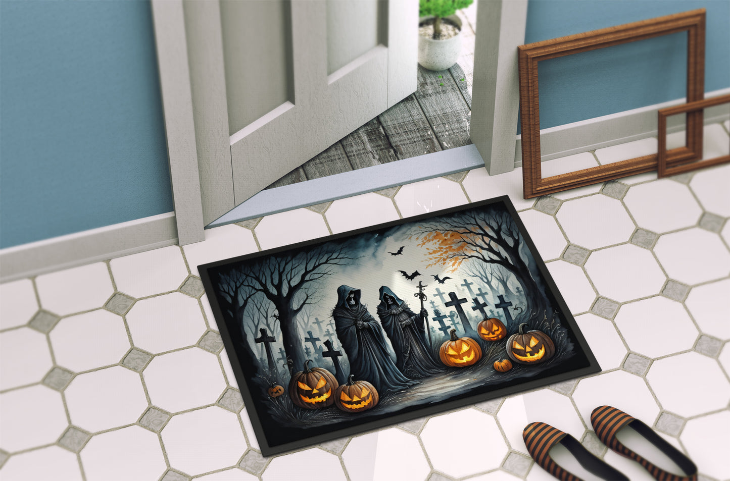 The Grim Reaper Spooky Halloween Doormat