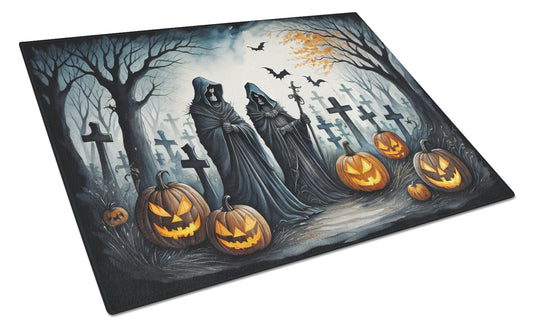 Buy this The Grim Reaper Spooky Halloween Glass Cutting Board