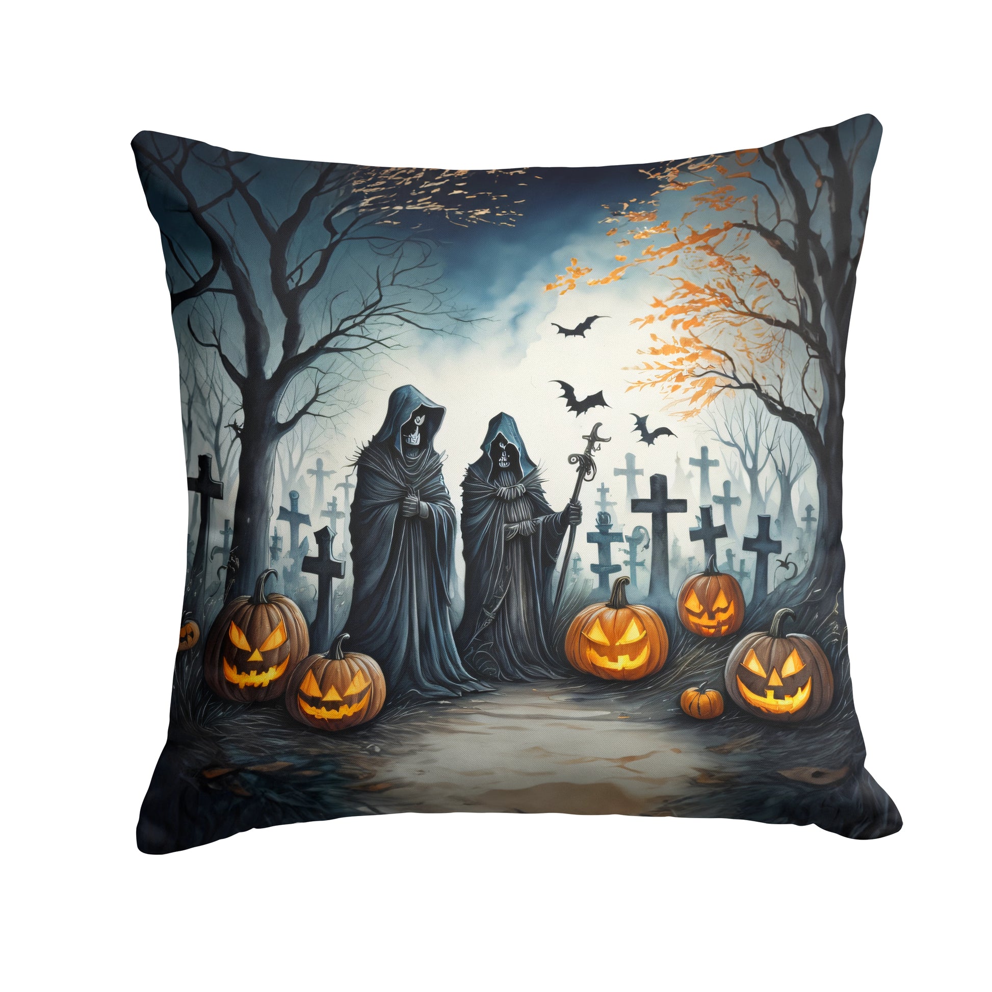 Buy this The Grim Reaper Spooky Halloween Throw Pillow