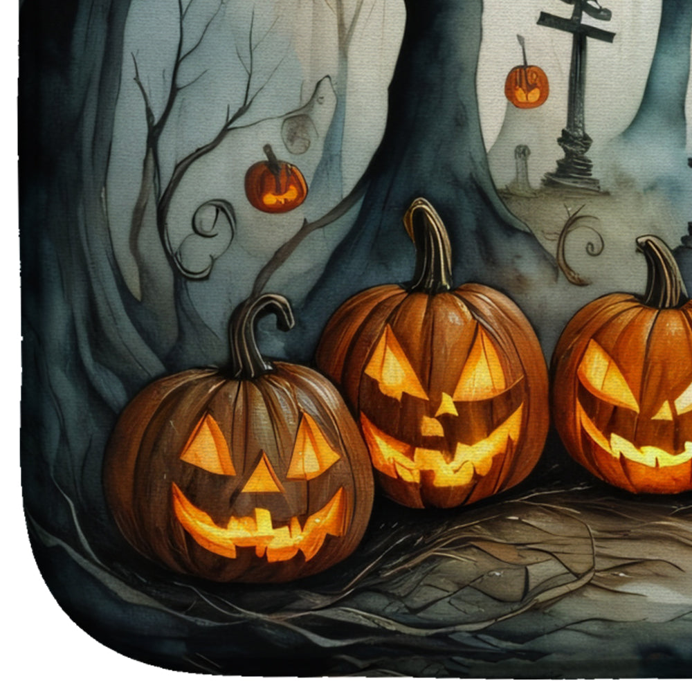 The Weeping Woman Spooky Halloween Dish Drying Mat
