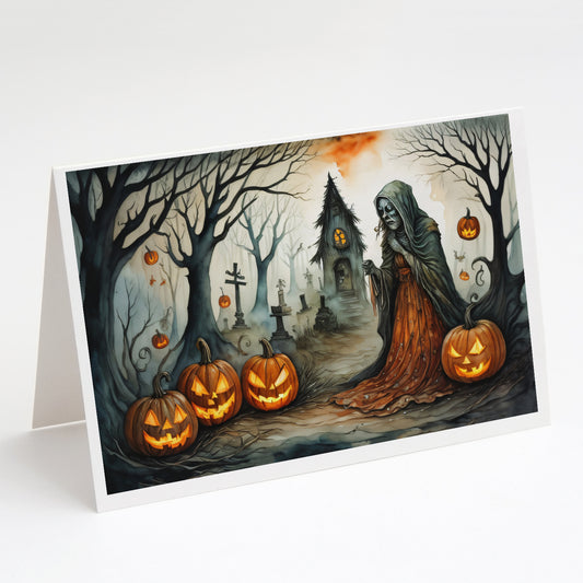 Buy this The Weeping Woman Spooky Halloween Greeting Cards Pack of 8