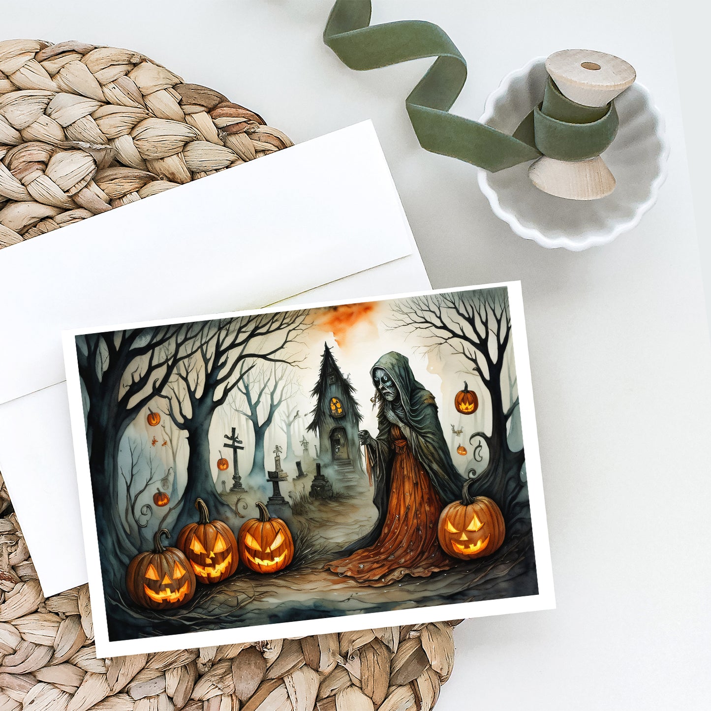 The Weeping Woman Spooky Halloween Greeting Cards Pack of 8