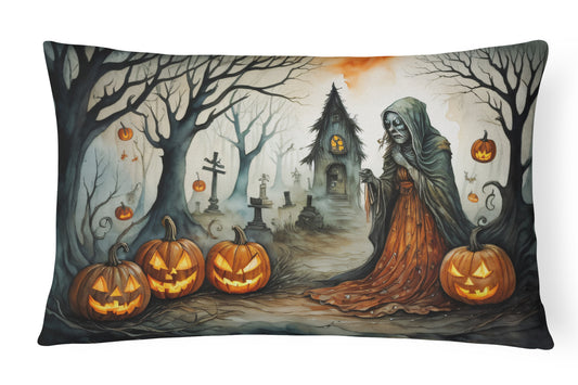 Buy this The Weeping Woman Spooky Halloween Throw Pillow