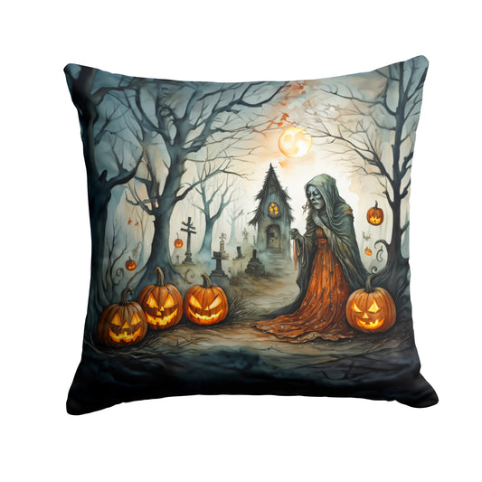 Buy this The Weeping Woman Spooky Halloween Throw Pillow