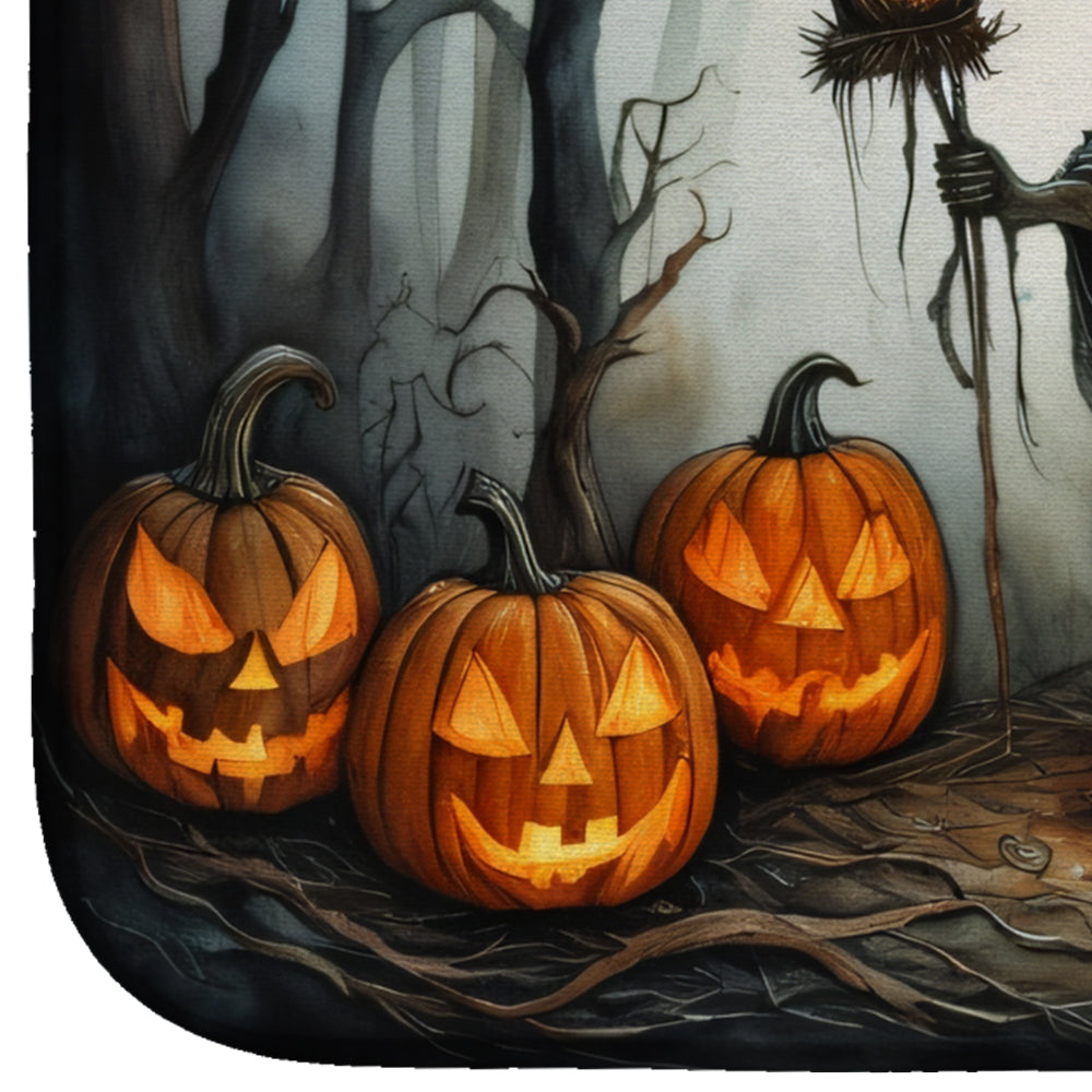 The Weeping Woman Spooky Halloween Dish Drying Mat
