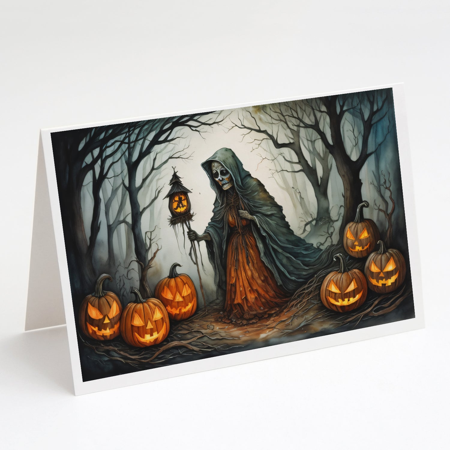 Buy this The Weeping Woman Spooky Halloween Greeting Cards Pack of 8